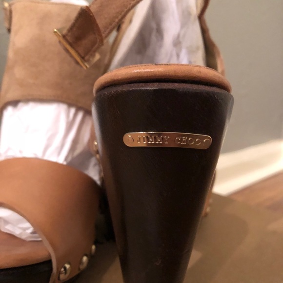 Jimmy Choo Leather/Suede Heel, Size 6 - Picture 3 of 13